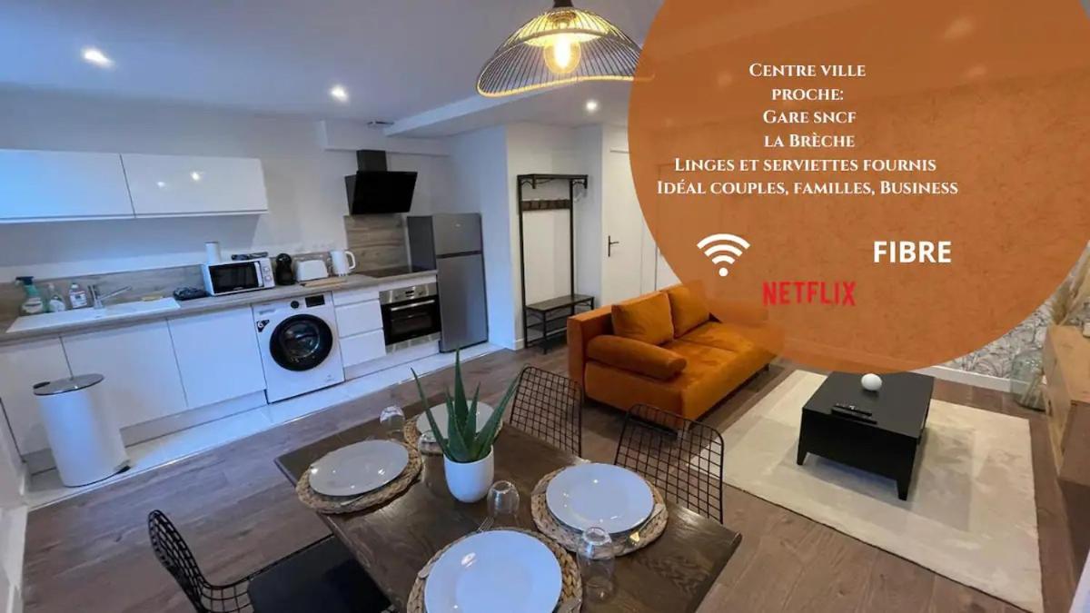 Апартаменты Le Jardin Niortais - Hyper Centre- Proche Gare - Paisible - Grand Jardin Prive, Wifi Hd -Netflix Экстерьер фото